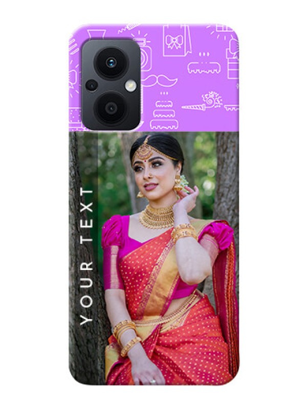 Custom Oppo F21s Pro 5G Personalized Phone Cases: Birthday Icons Design