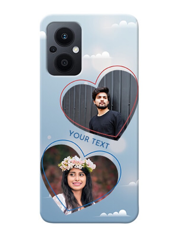 Custom Oppo F21s Pro 5G Phone Cases: Blue Color Couple Design 