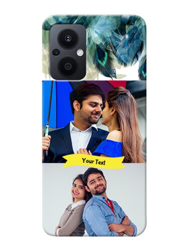 Custom Oppo F21s Pro 5G Phone Cases: Image with Boho Peacock Feather Design