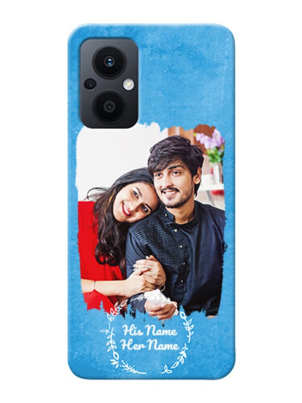 Custom Oppo F21s Pro 5G custom mobile cases: Blue Color Vintage Design