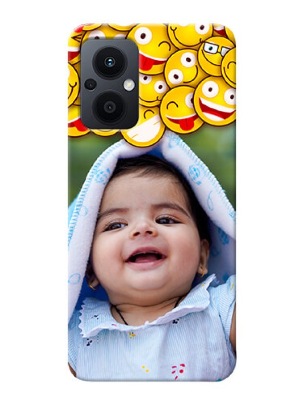 Custom Oppo F21s Pro 5G Custom Phone Cases with Smiley Emoji Design