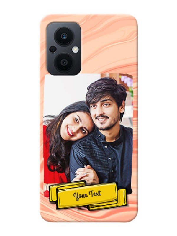 Custom Oppo F21s Pro 5G Customized Phone Cases: Marble Texture Design