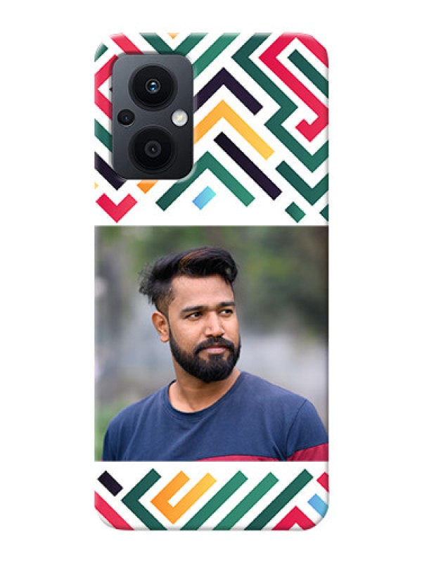 Custom Oppo F21S Pro 5G Custom Mobile Case with Colorful Maze Pattern Design