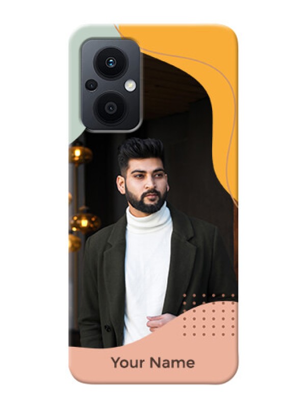 Custom Oppo F21S Pro 5G Custom Phone Cases: Tri-coloured overlay design