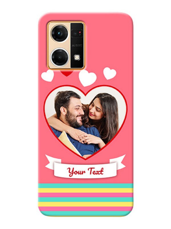 Custom Oppo F21s Pro Personalised mobile covers: Love Doodle Design