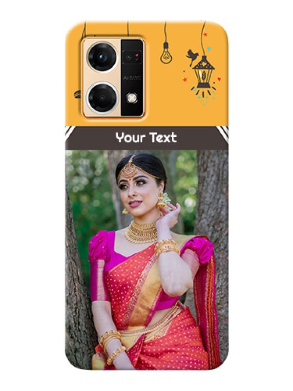 Custom Oppo F21s Pro custom back covers with Family Picture and Icons 