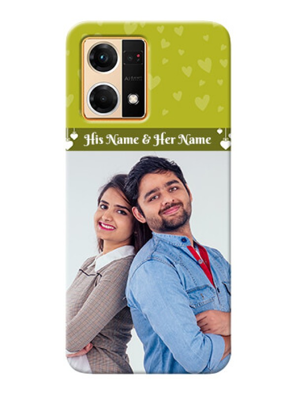 Custom Oppo F21s Pro custom mobile covers: You & Me Heart Design