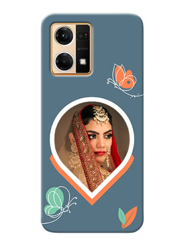 Custom Oppo F21S Pro Custom Mobile Case with Droplet Butterflies Design