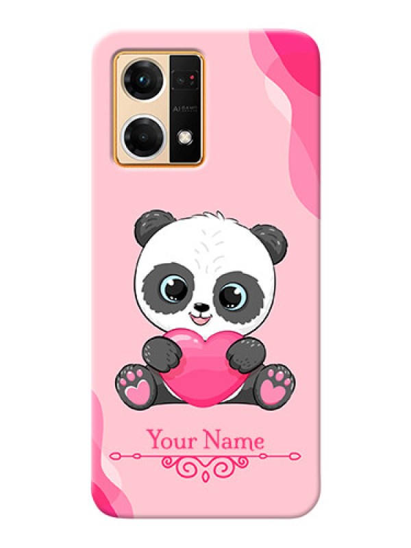 Custom Oppo F21S Pro Mobile Back Covers: Cute Panda Design