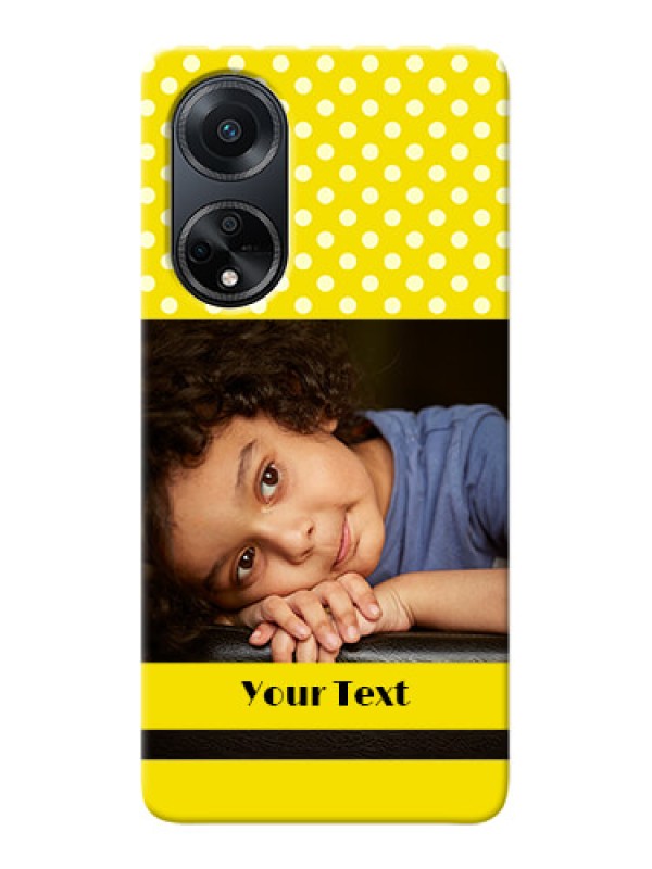 Custom Oppo F23 5G Custom Mobile Covers: Bright Yellow Case Design