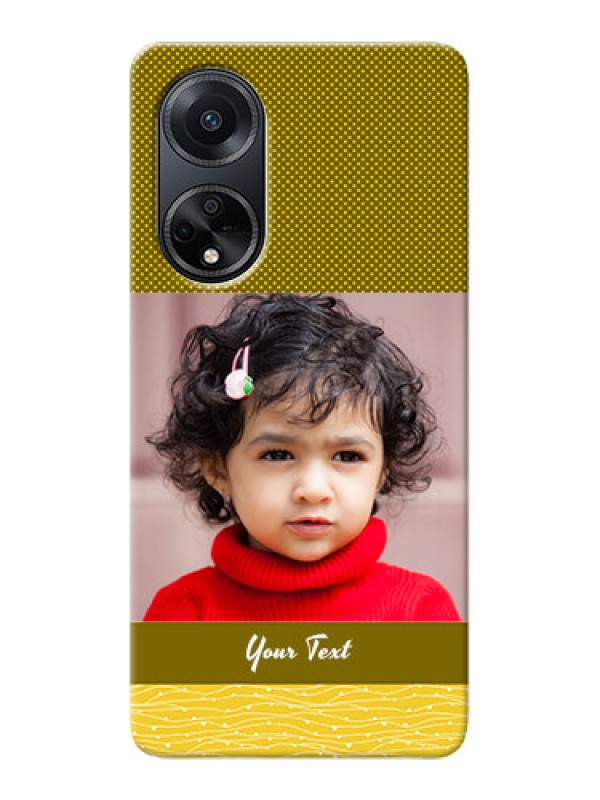 Custom Oppo F23 5G custom mobile back covers: Simple Green Color Design