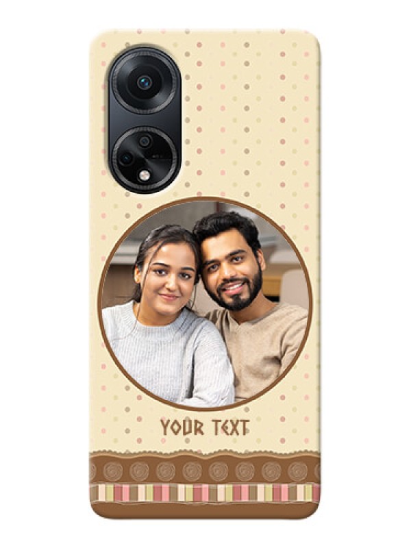 Custom Oppo F23 5G Mobile Cases: Brown Dotted Mobile Case Design