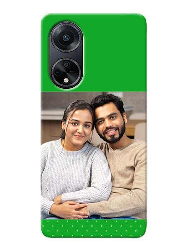 Custom Oppo F23 5G Personalised mobile covers: Green Pattern Design