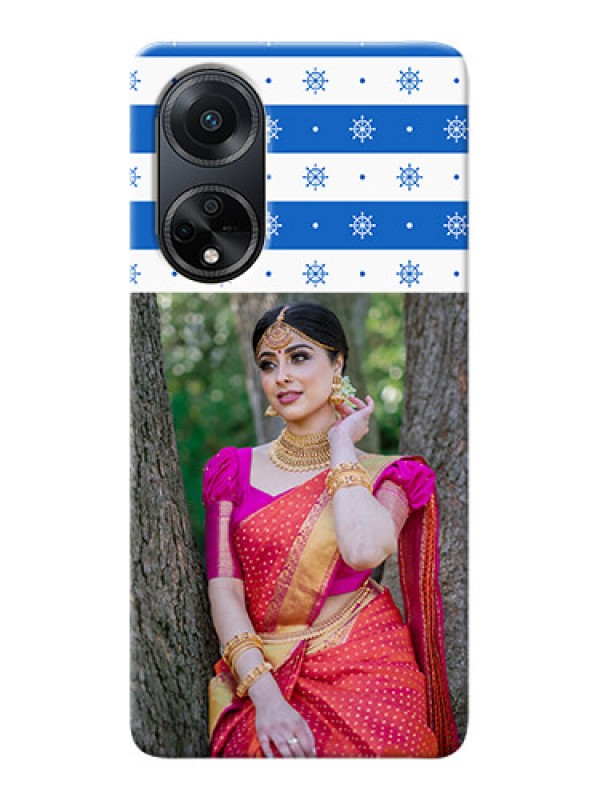 Custom Oppo F23 5G custom mobile covers: Snow Pattern Design