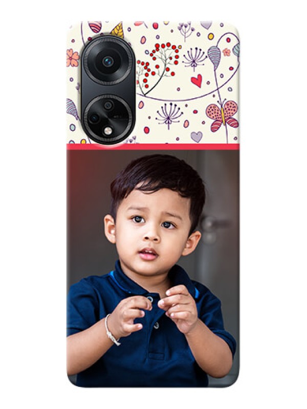 Custom Oppo F23 5G phone back covers: Premium Floral Design