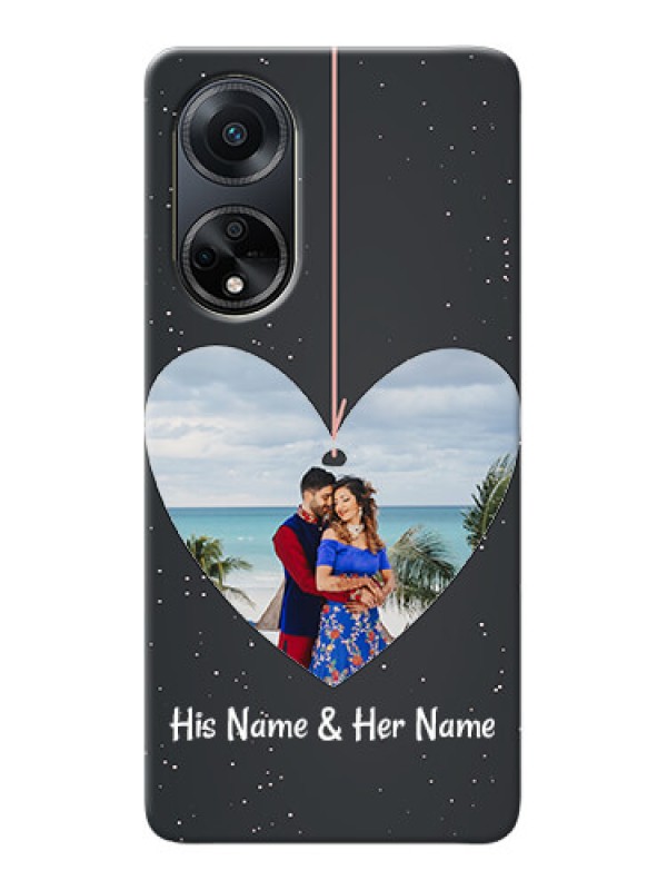 Custom Oppo F23 5G custom phone cases: Hanging Heart Design