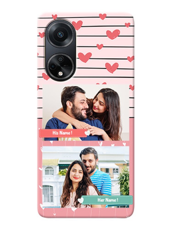 Custom Oppo F23 5G custom mobile covers: Photo with Heart Design