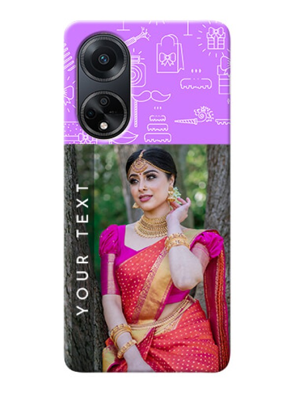 Custom Oppo F23 5G Personalized Phone Cases: Birthday Icons Design