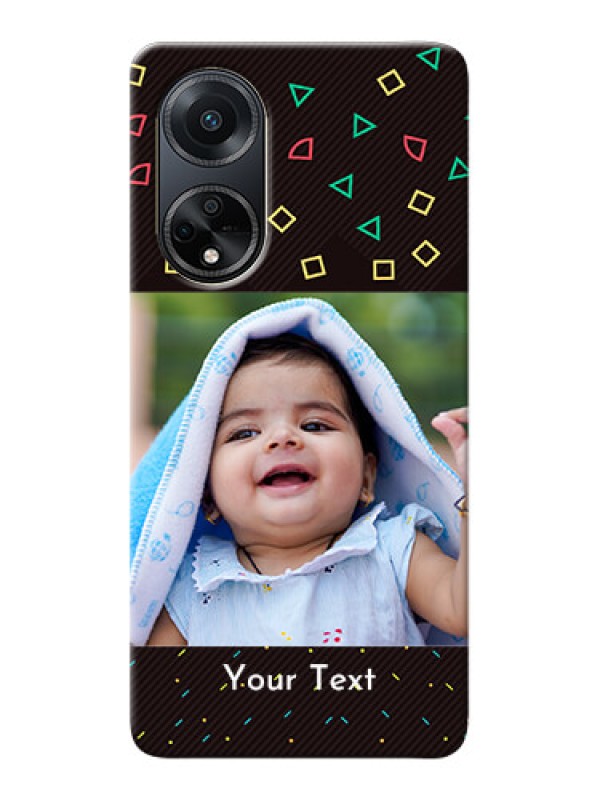 Custom Oppo F23 5G custom mobile cases with confetti birthday design