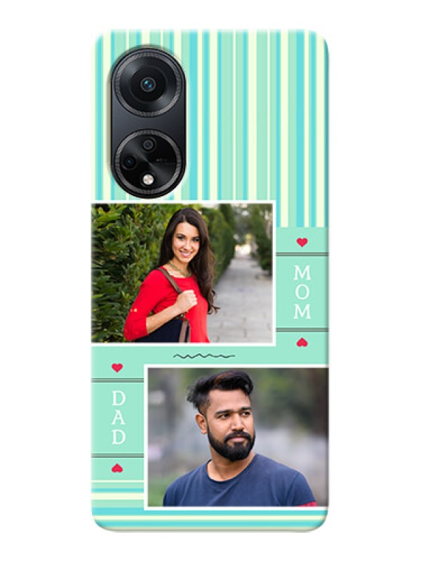 Custom Oppo F23 5G custom mobile phone covers: Mom & Dad Pic Design