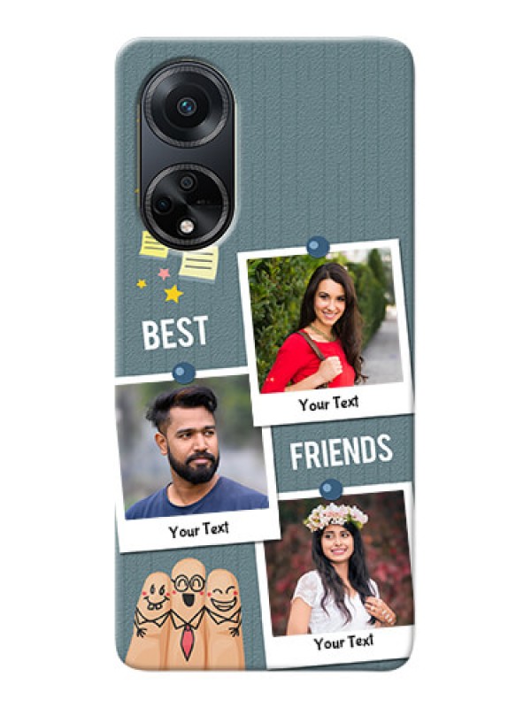 Custom Oppo F23 5G Mobile Cases: Sticky Frames and Friendship Design