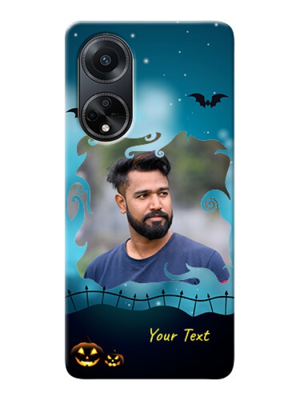 Custom Oppo F23 5G Personalised Phone Cases: Halloween frame design