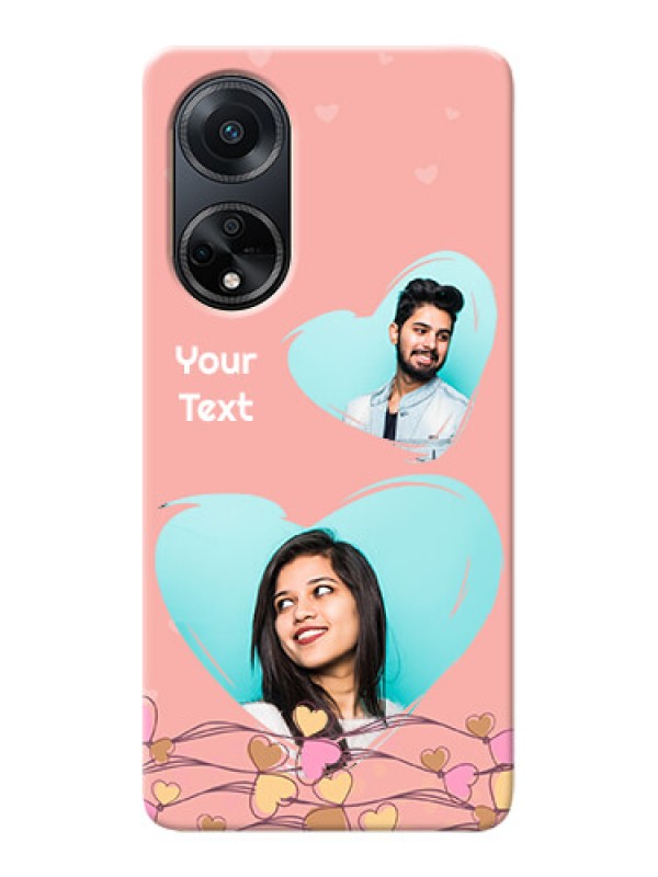 Custom Oppo F23 5G customized phone cases: Love Doodle Design