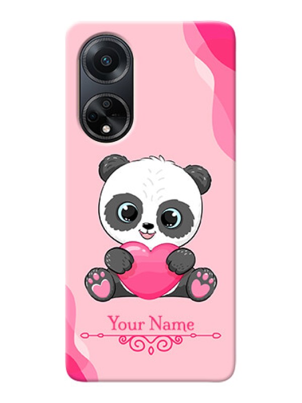 Custom Oppo F23 5G Mobile Back Covers: Cute Panda Design