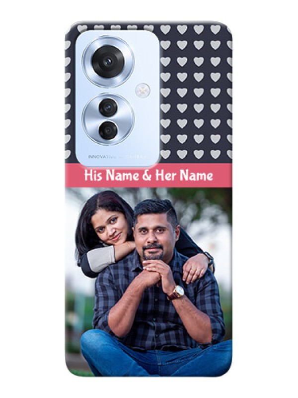 Custom Oppo F25 Pro 5G Custom Mobile Case with Love Symbols Design