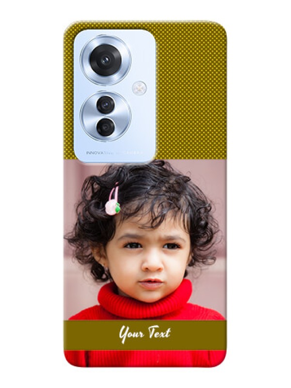 Custom Oppo F25 Pro 5G custom mobile back covers: Simple Green Color Design