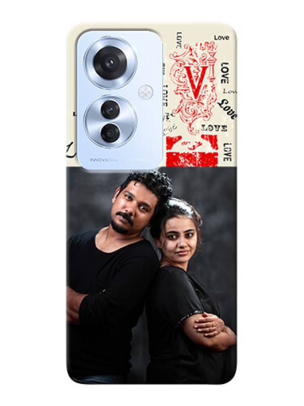 Custom Oppo F25 Pro 5G mobile cases online: Trendy Love Design Case