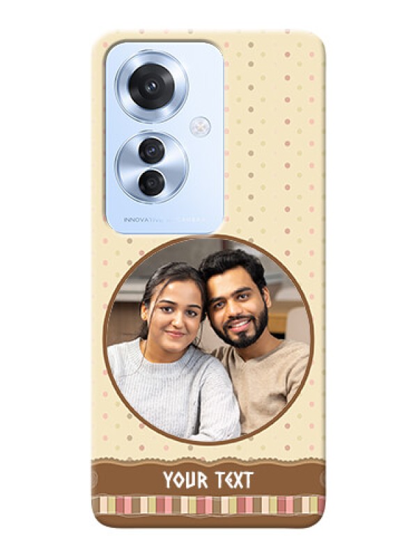 Custom Oppo F25 Pro 5G Mobile Cases: Brown Dotted Mobile Case Design