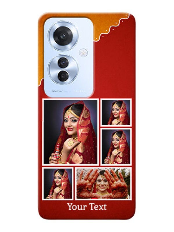 Custom Oppo F25 Pro 5G customized phone cases: Wedding Pic Upload Design