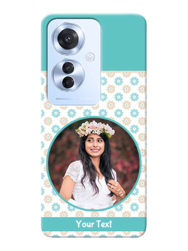 Custom Oppo F25 Pro 5G Custom Mobile Back Covers: Beautiful Flowers Design