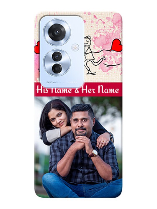 Custom Oppo F25 Pro 5G phone back covers: You and Me Case Design