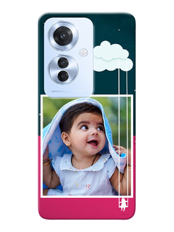 Custom Oppo F25 Pro 5G custom phone covers: Cute Girl with Cloud Design