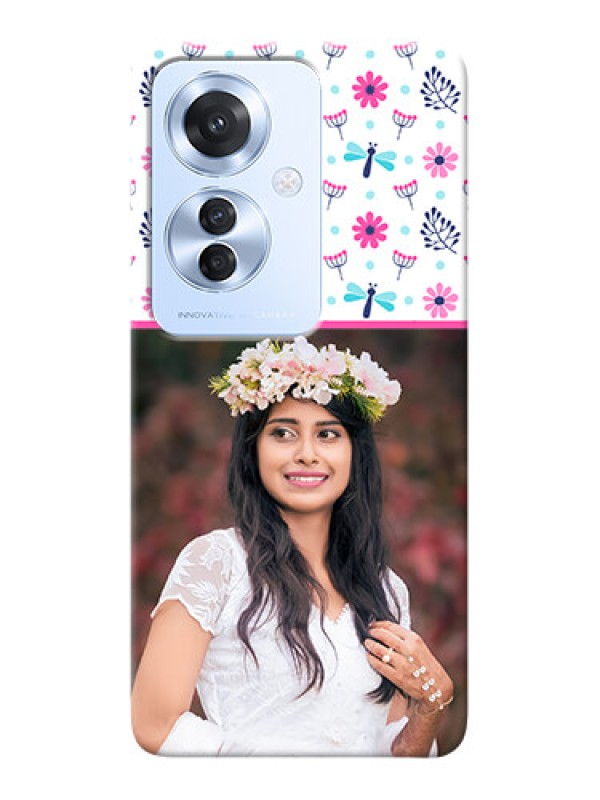 Custom Oppo F25 Pro 5G Mobile Covers: Colorful Flower Design