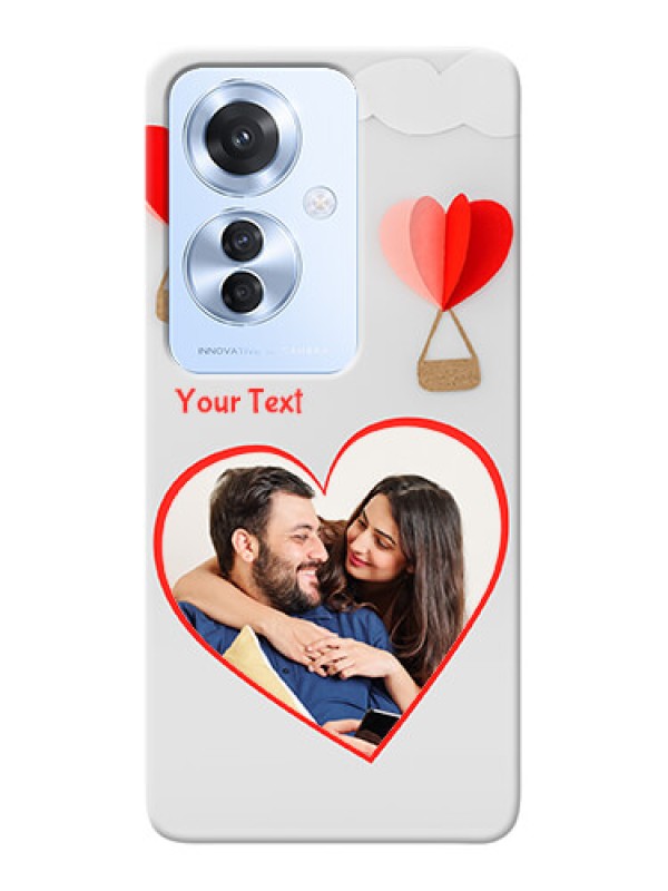 Custom Oppo F25 Pro 5G Phone Covers: Parachute Love Design