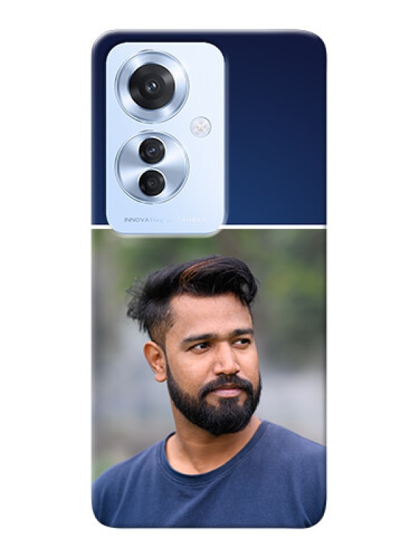 Custom Oppo F25 Pro 5G Mobile Cases: Simple Royal Blue Design