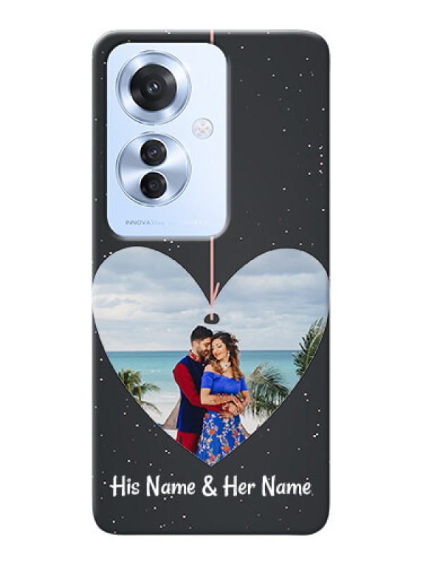 Custom Oppo F25 Pro 5G custom phone cases: Hanging Heart Design