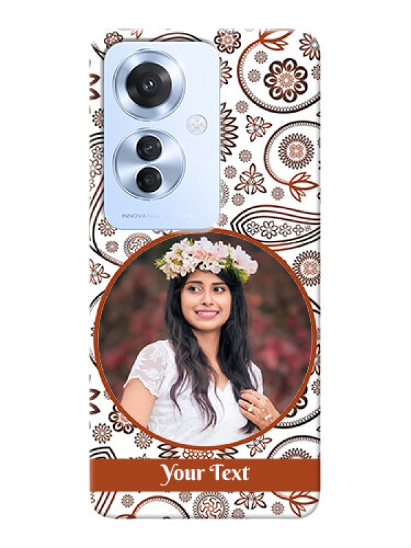 Custom Oppo F25 Pro 5G phone cases online: Abstract Floral Design