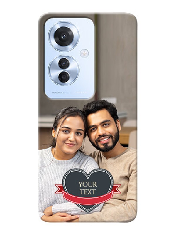 Custom Oppo F25 Pro 5G mobile back covers online: Just Married Couple Design