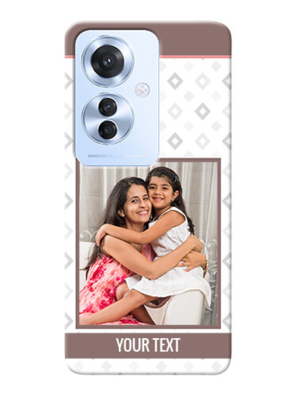 Custom Oppo F25 Pro 5G custom back covers: Simple Diamond Design