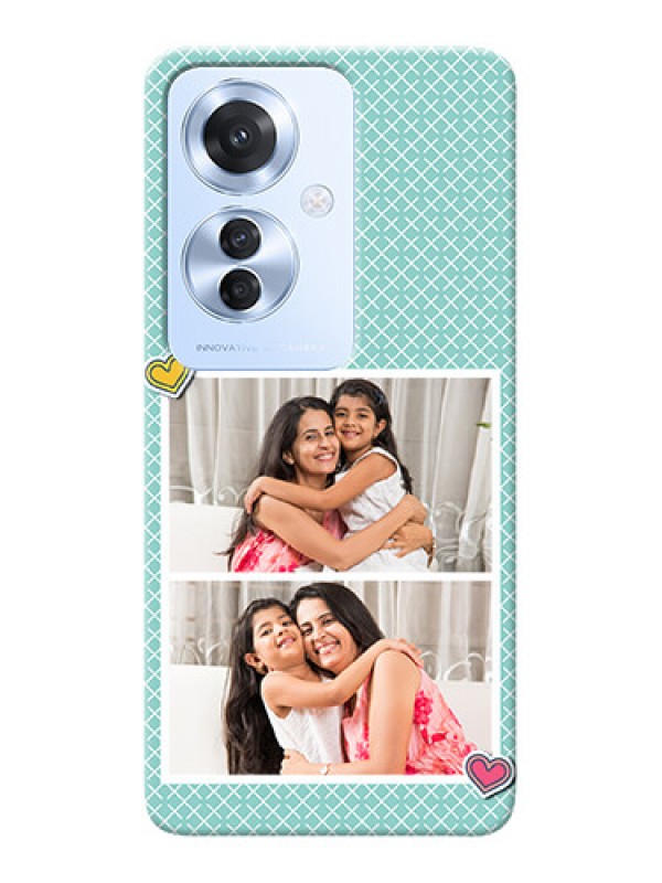 Custom Oppo F25 Pro 5G Custom Phone Cases: 2 Image Holder with Pattern Design