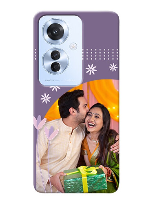 Custom Oppo F25 Pro 5G Phone covers for girls: lavender flowers design