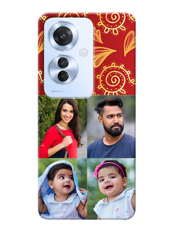 Custom Oppo F25 Pro 5G Mobile Phone Cases: 4 Image Traditional Design