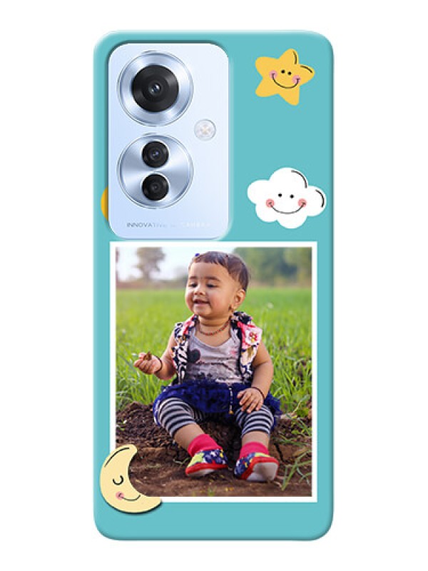 Custom Oppo F25 Pro 5G Personalised Phone Cases: Smiley Kids Stars Design