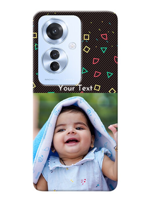 Custom Oppo F25 Pro 5G custom mobile cases with confetti birthday design