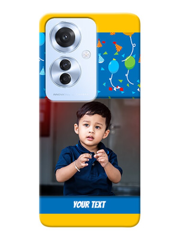 Custom Oppo F25 Pro 5G Mobile Back Covers Online: Birthday Wishes Design