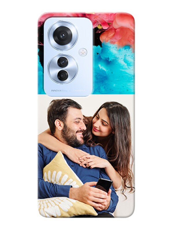 Custom Oppo F25 Pro 5G Mobile Cases: Quote with Acrylic Painting Design